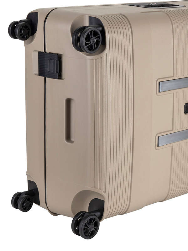 Cellini Safetech Large 75cm 4 Wheel Trolley Case Rock Brown