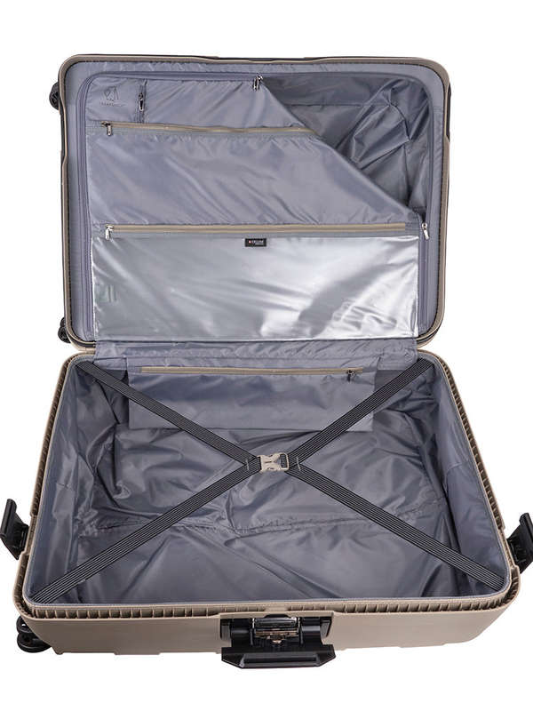 Cellini Safetech Large 75cm 4 Wheel Trolley Case Rock Brown
