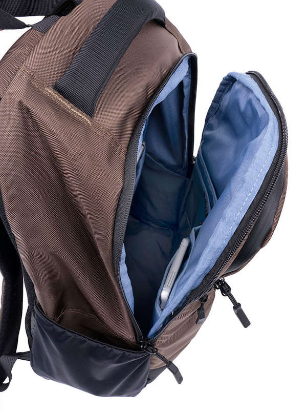 Cellini Sidekick Venture Multi-Pocket Backpack Brown