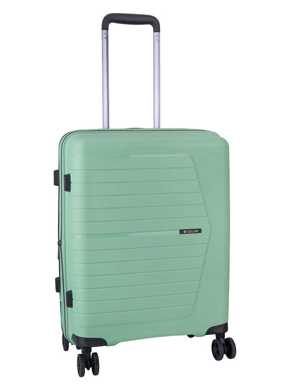 Cellini Starlite Medium 65cm 4 Wheel Trolley Case Light green
