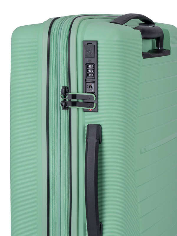 Cellini Starlite Medium 65cm 4 Wheel Trolley Case Light green