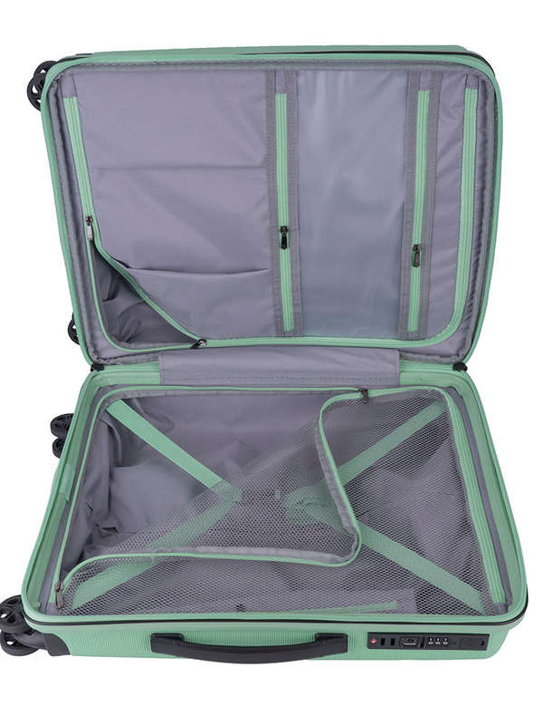 Cellini Starlite Medium 65cm 4 Wheel Trolley Case Light green