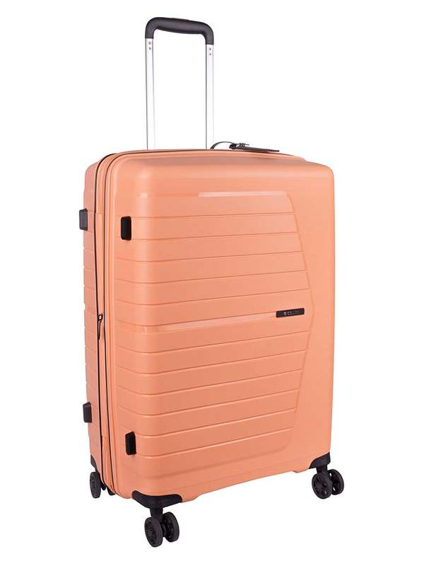 Cellini Starlite 4 Wheel Carry On 55cm Trolley Peach Fuzz