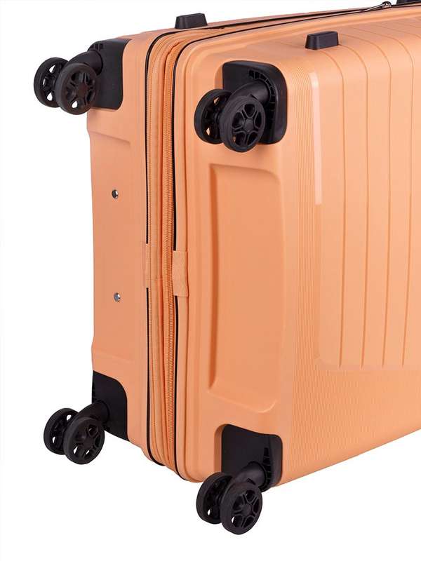 Cellini Starlite 4 Wheel Carry On 55cm Trolley Peach Fuzz