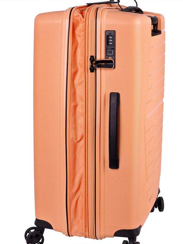 Cellini Starlite 4 Wheel Carry On 55cm Trolley Peach Fuzz