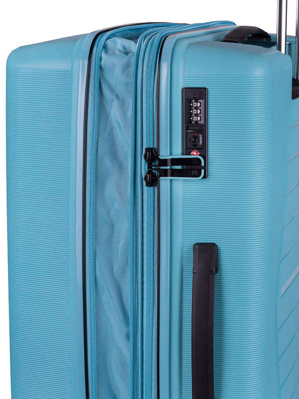 Cellini Starlite Large 75cm 4 Wheel Trolley Case Blue