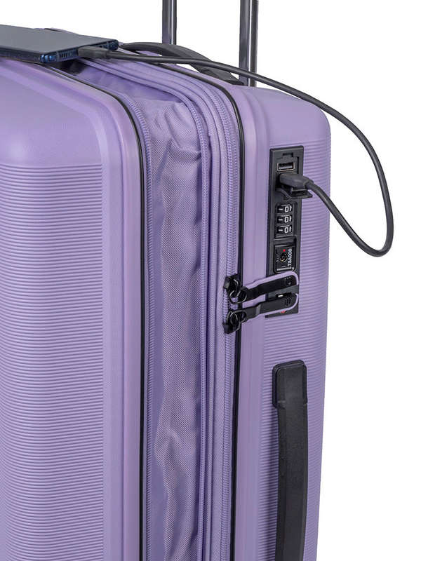 Cellini Starlite 4 Wheel Carry On 55cm Trolley Blue