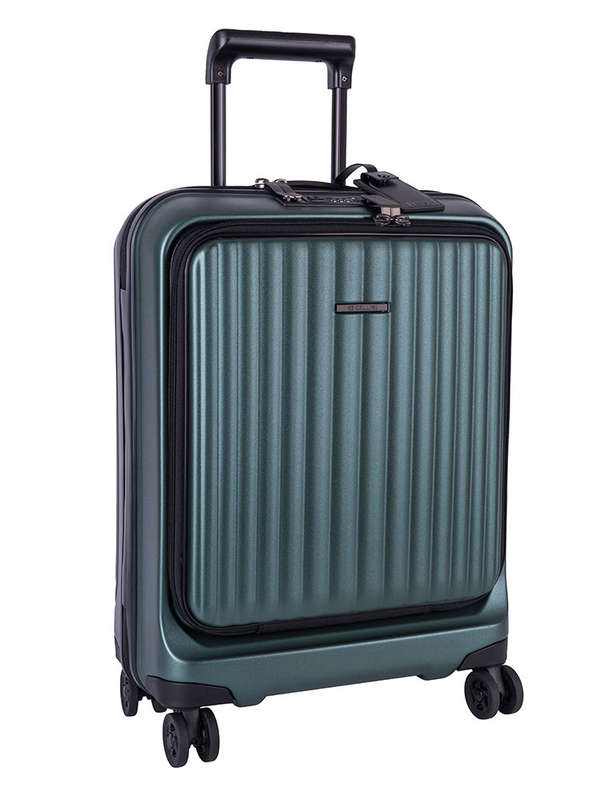 Cellini Tri Pak 4 Wheel Carry On Trolley Green