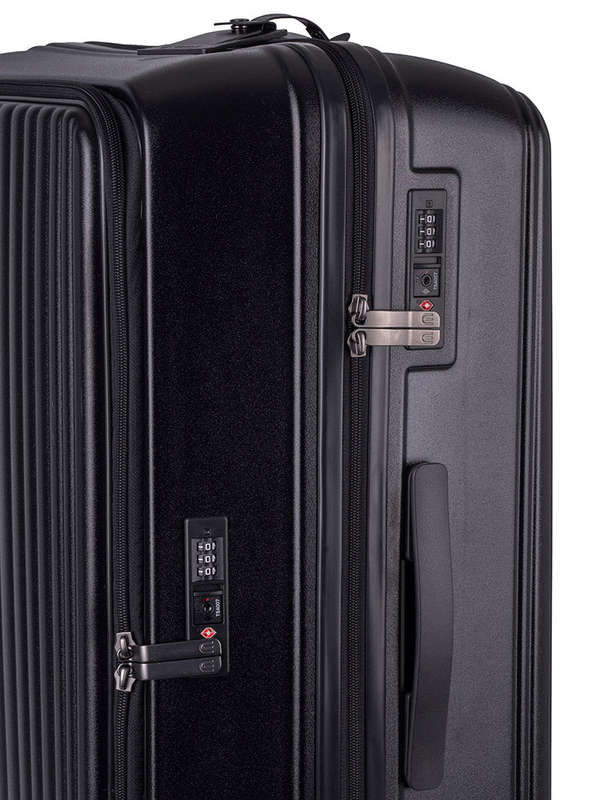 Cellini Tri Pak Large 4 Wheel Trolley Case Black