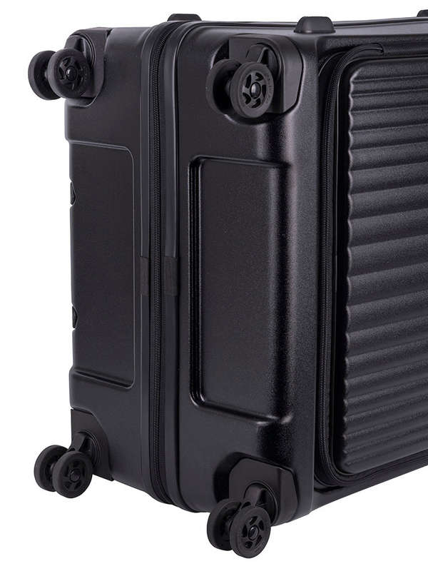 Cellini Tri Pak Large 4 Wheel Trolley Case Black