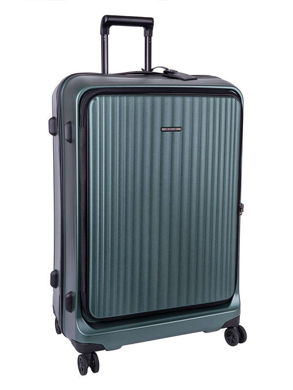 Cellini Tri Pak Large 4 Wheel Trolley Case Green