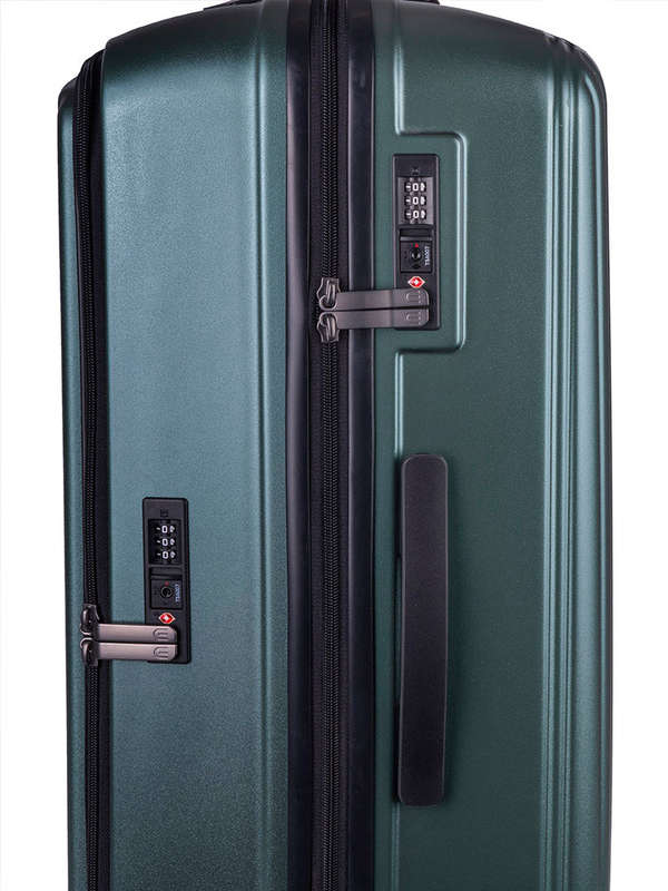 Cellini Tri Pak Large 4 Wheel Trolley Case Green