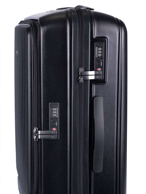 Cellini Tri Pak Medium 4 Wheel Trolley Case Black