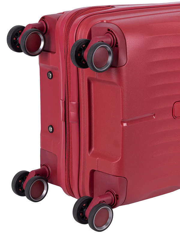 Cellini Xpedition 4 Wheel Carry On Trunk Red