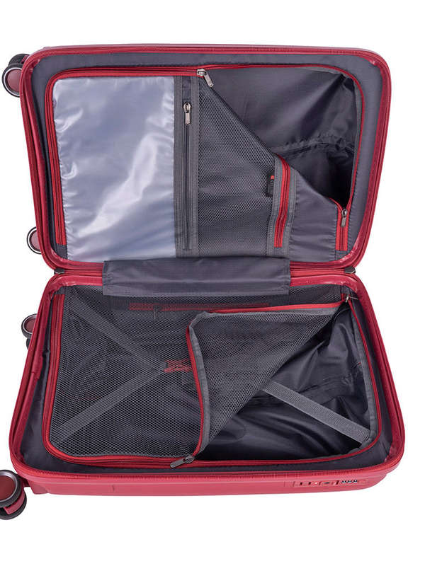 Cellini Xpedition 4 Wheel Carry On Trunk Red