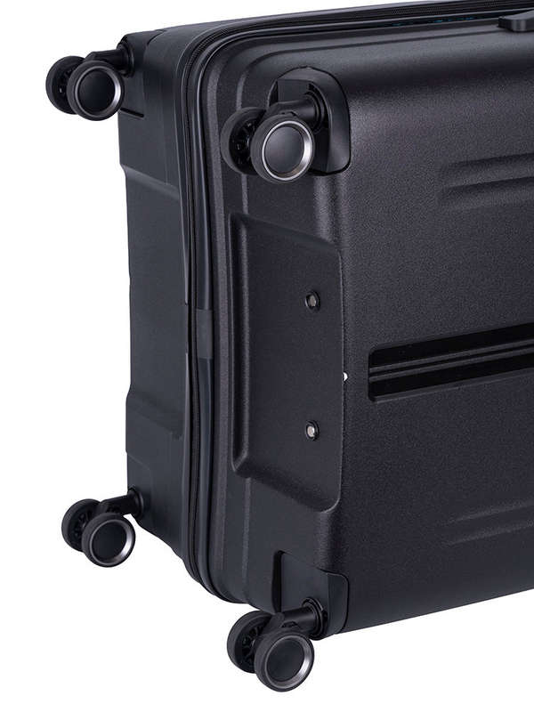 Cellini Xpedition Large Volume 4 Wheel Trolley Trunk Black