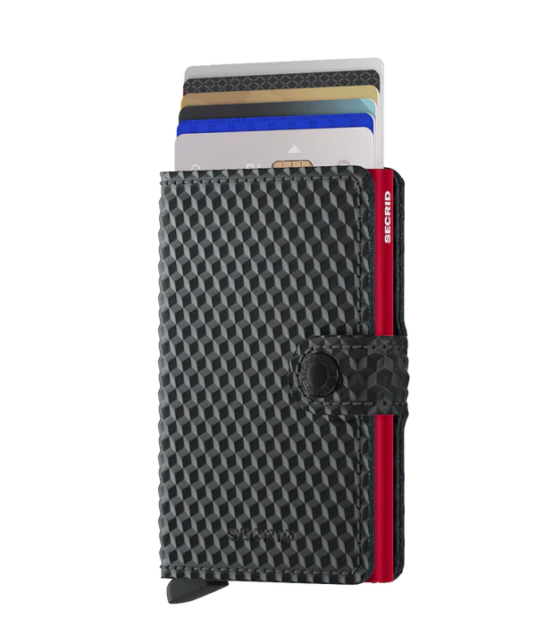 Secrid Mini Wallet Cubic Black & Red