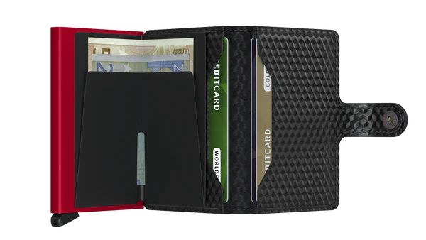 Secrid Mini Wallet Cubic Black & Red
