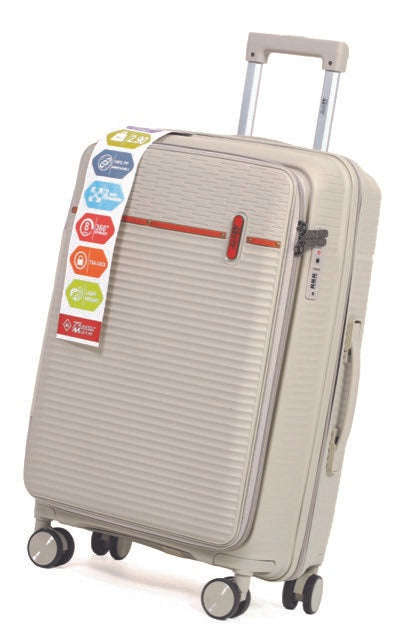 Travel Mate Polyprop Zipper 3 piece Luugage Navy