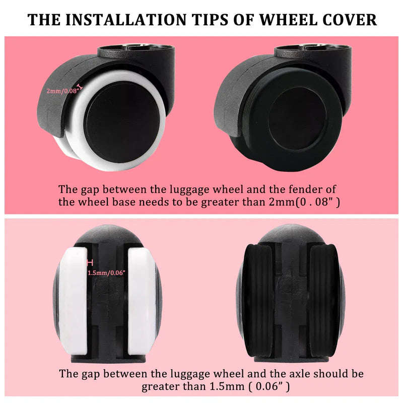 Luggage Wheel Gloves Protector Multi Colour