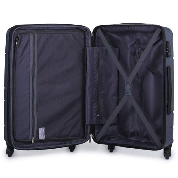 Pierre Cardine Polypropylene 3 Piece Spinner set | Charcoal