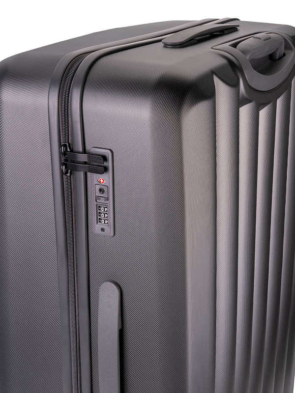 Jo Borkett Gatsby Large 4 Wheel Trolley Case Charcoal