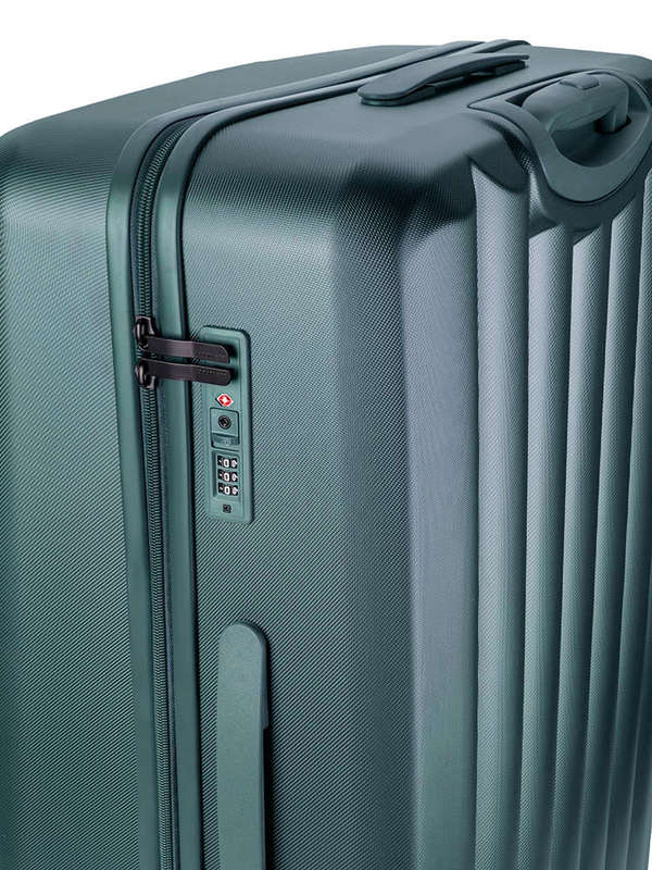Jo Borkett Gatsby Medium 4 Wheel Trolley Case Green