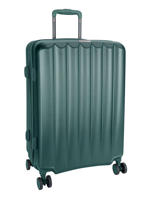Jo Borkett Gatsby Medium 4 Wheel Trolley Case Green