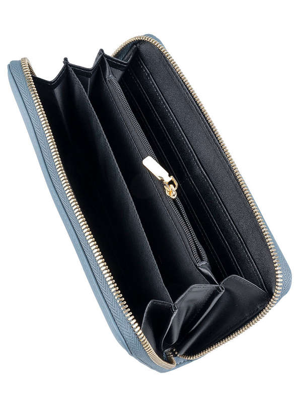 Jo Borkett Purse Programme Zip Around Purse Blue