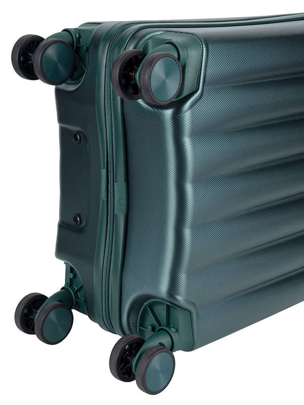 Jo Borkett Gatsby 4 Wheel Trolley Carry On Green