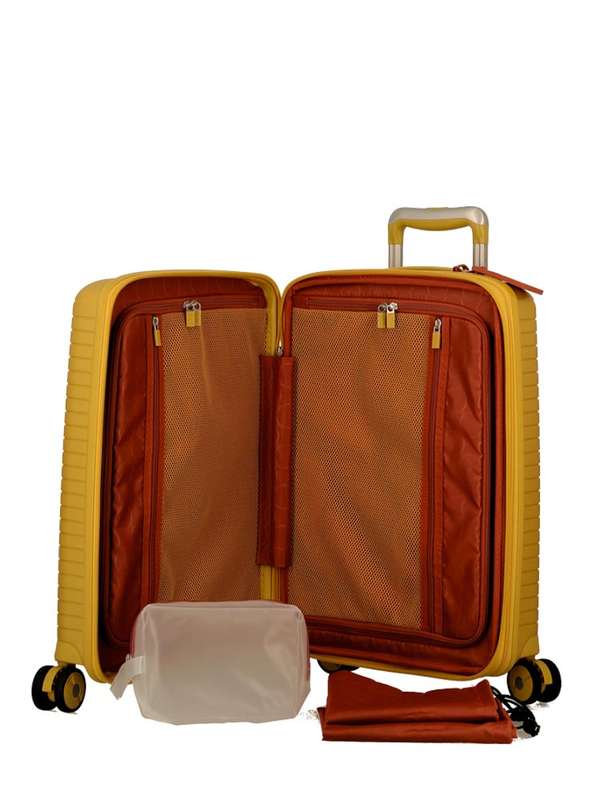 Jump Evae Medium 4 Wheel Trolley Case Yellow