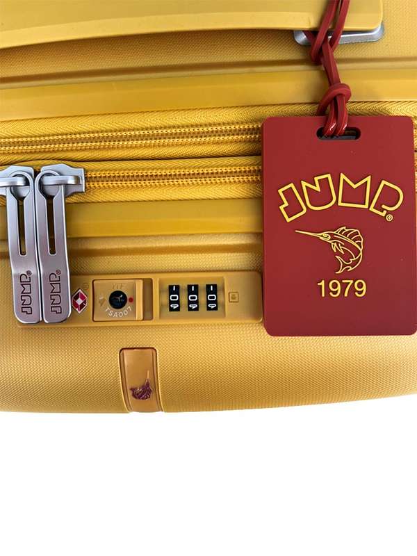 Jump Evae Medium 4 Wheel Trolley Case Yellow