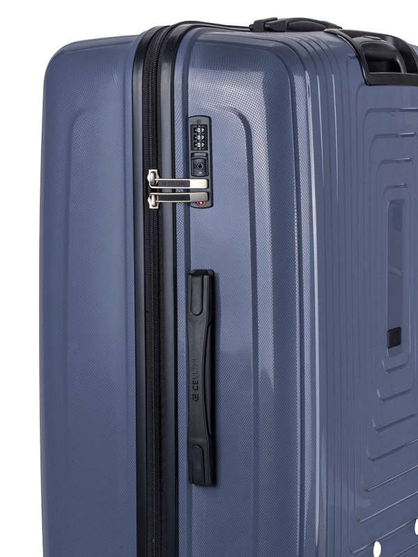 Cellini Flexilite Large 4 Wheel Trolley Case Blue