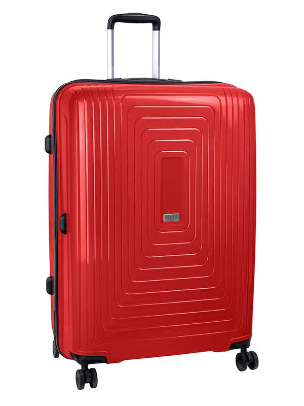 Cellini Flexilite Large 4 Wheel Trolley Case Red