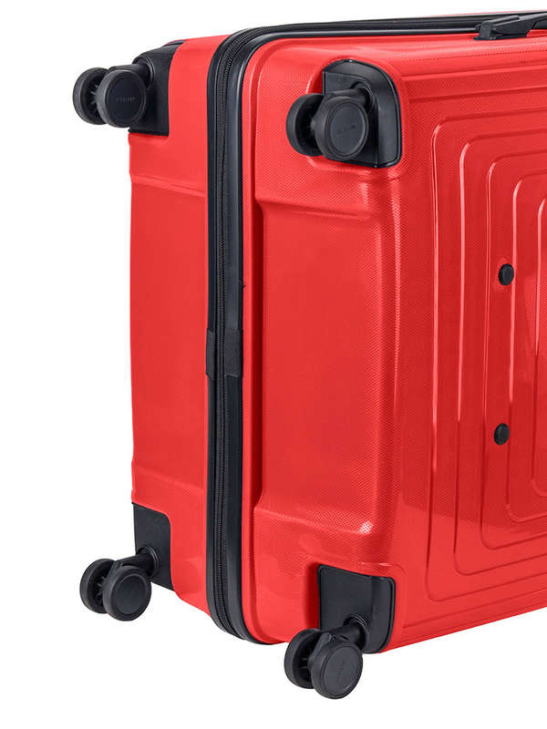 Cellini Flexilite Large 4 Wheel Trolley Case Red