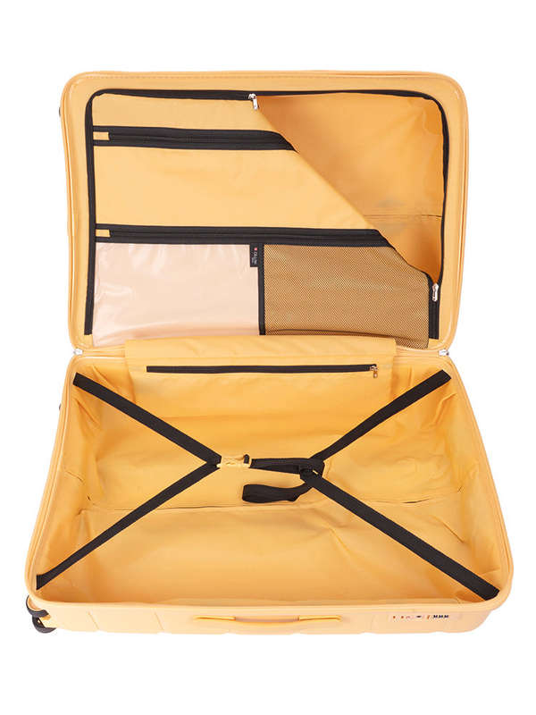 Cellini Rapido Medium 4 Wheel Trolley Yellow