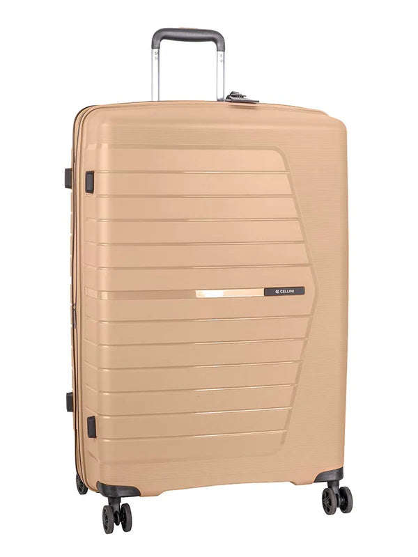 Cellini Starlite Large 75cm 4 Wheel Trolley Case  Cinammon