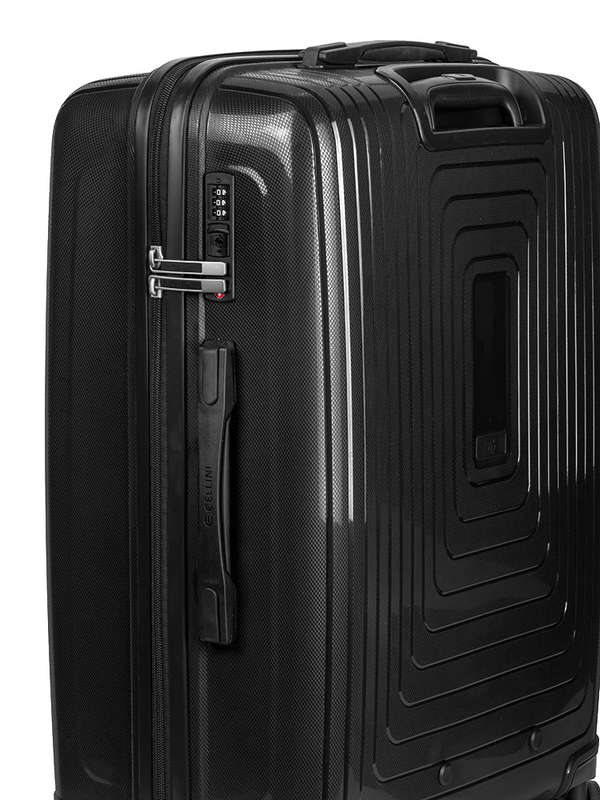Cellini Flexilite Medium 4 Wheel Trolley Case Black