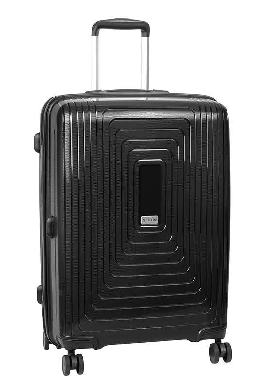Cellini Flexilite Medium 4 Wheel Trolley Case Black