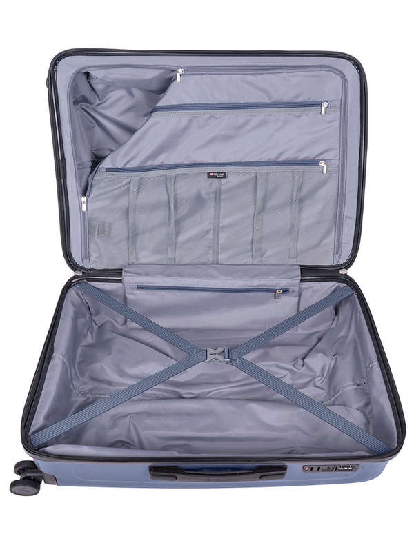 Cellini Flexilite Medium 4 Wheel Trolley Case Blue