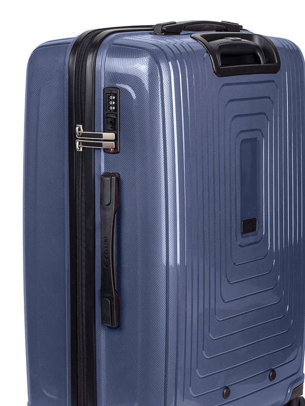 Cellini Flexilite Medium 4 Wheel Trolley Case Blue