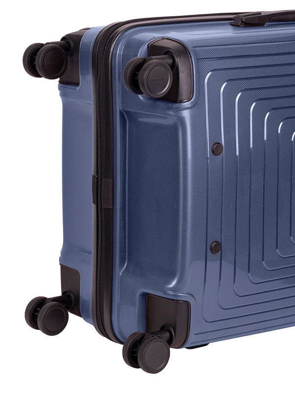 Cellini Flexilite Medium 4 Wheel Trolley Case Blue