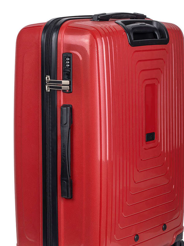 Cellini Flexilite Medium 4 Wheel Trolley Case Red
