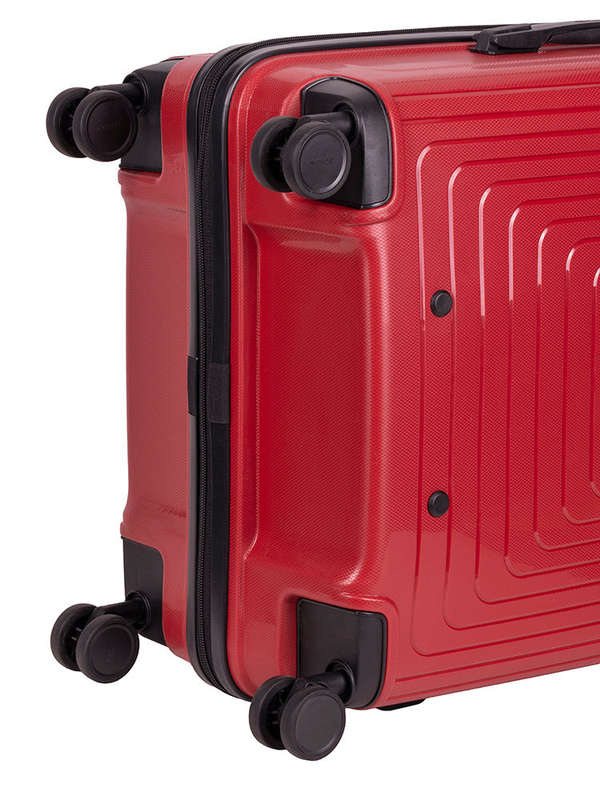 Cellini Flexilite Medium 4 Wheel Trolley Case Red