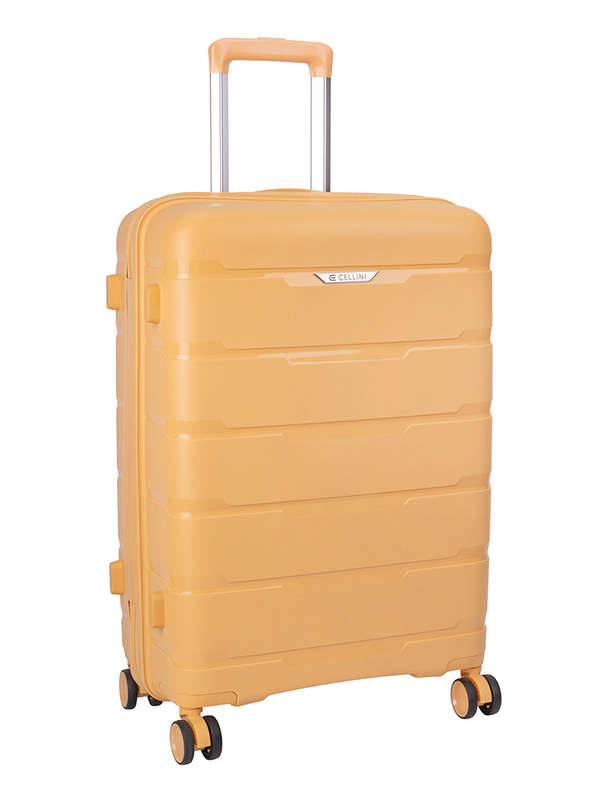 Cellini Rapido Medium 4 Wheel Trolley Yellow
