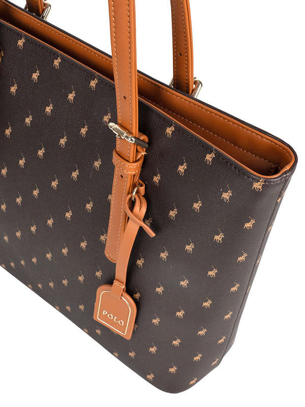 Polo Iconic Medium Tote Brown