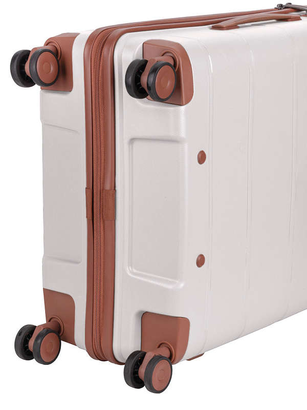 Cellini Monte Carlo Medium 4 Wheel Trolley Case Tan