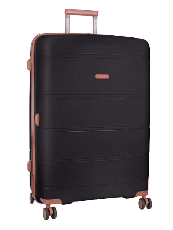 Cellini Monte Carlo Large 4 Wheel Trolley Case Black