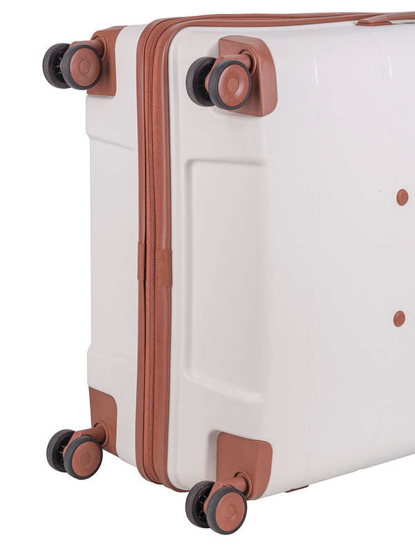 Cellini Monte Carlo Large 4 Wheel Trolley Case White