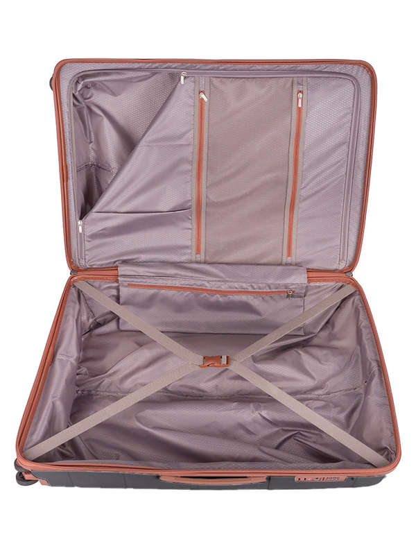 Cellini Monte Carlo Large 4 Wheel Trolley Case Tan